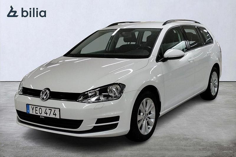 Vit Begagnad 2016 VW Golf VII Kombi | 129 000 kr (Marknadspris) - Bild 1/3
