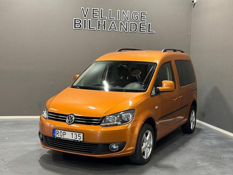 Orange Begagnad 2013 VW Caddy Minibuss | 99 900 kr (Dyr) - Bild 1/4
