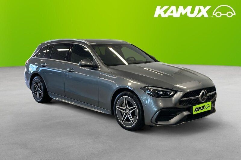 Grå Begagnad 2023 Mercedes C300e AMG Kombi | 534 600 kr (Marknadspris) - Bild 1/3