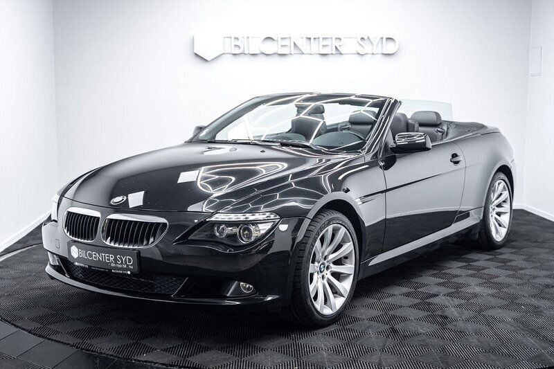 Svart Begagnad 2007 BMW 630 Cabriolet Sport Line Cab | 219 900 kr - Bild 1/4
