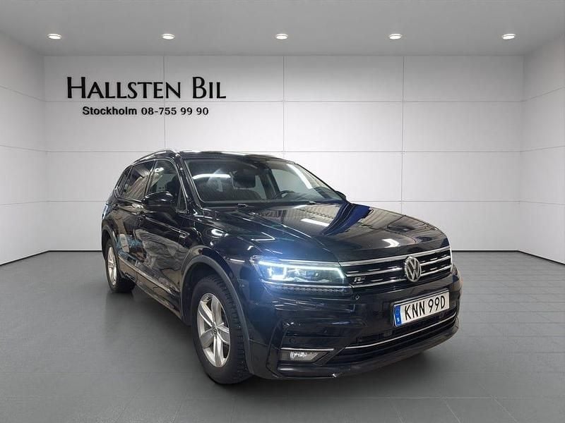 Begagnad VW Tiguan Allspace R-line 190 HK (139 kW) 2018 Svart SUV