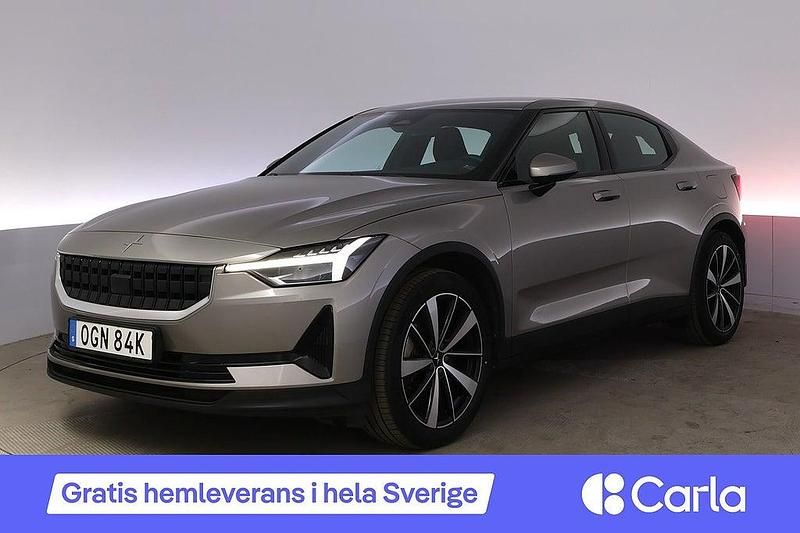 Grå Begagnad 2022 Polestar 2 Standard Range Single Motor Halvkombi | 278 990 kr (Marknadspris) - Bild 1/4