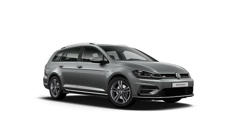 Mörkgrå (indium grey metallic) Begagnad 2019 VW Golf VII R-line Sedan | 199 900 kr (Marknadspris) - Bild 1/2