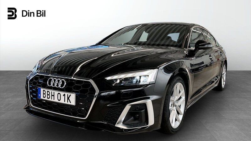 Svart Begagnad 2021 Audi A5 S-Line Sportkupé | 419 000 kr (Dyr) - Bild 1/4
