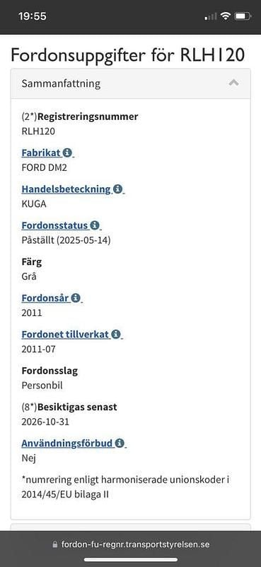 Grå Begagnad 2012 Ford Kuga Titanium SUV | 53 900 kr (Bra pris) - Bild 1/4