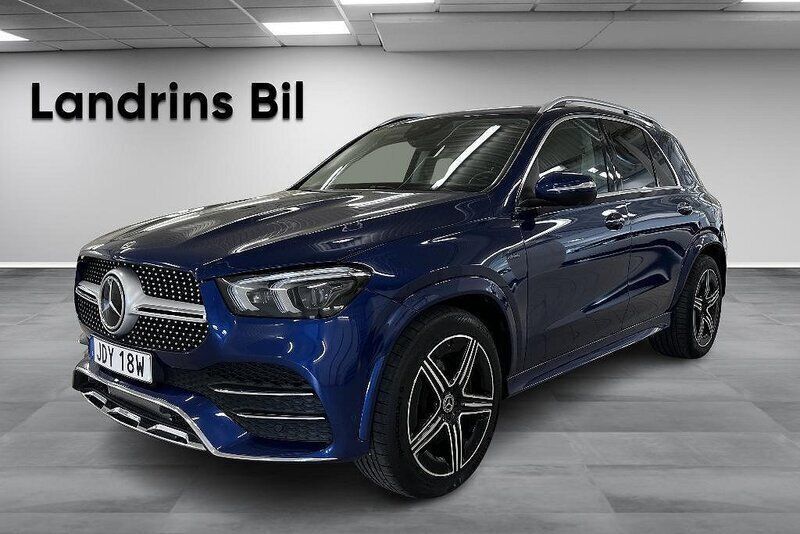Blå Begagnad 2021 Mercedes GLE350e AMG line Sedan | 669 900 kr - Bild 1/4