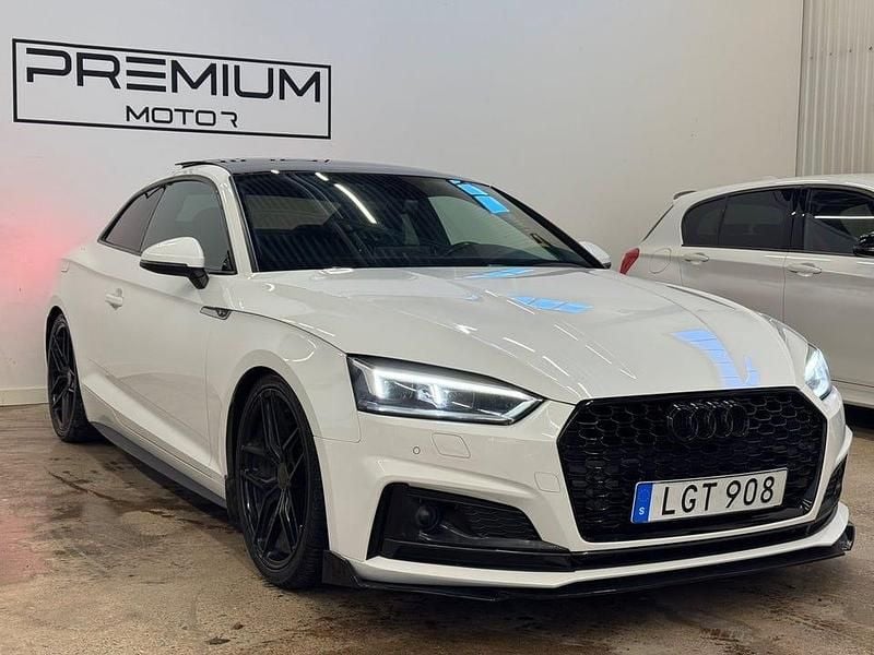 Begagnad Audi A5 S-Line 252 HK (185 kW) 2018 Vit Sportkupé