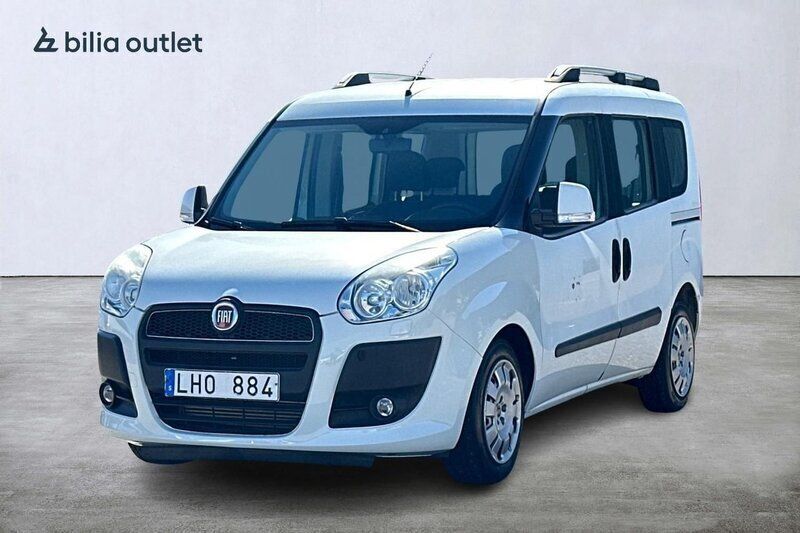 Vit Begagnad 2013 Fiat Doblò Minibuss | 39 900 kr - Bild 1/3
