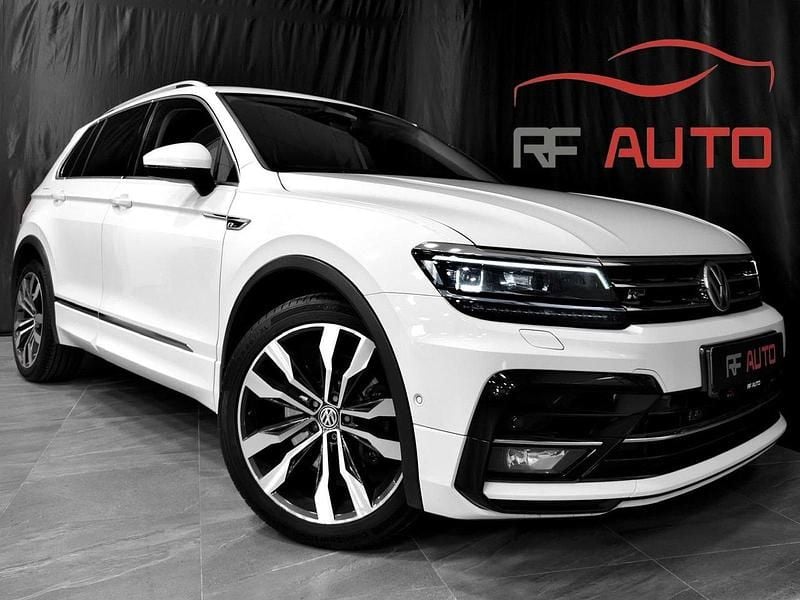 Vit Begagnad 2019 VW Tiguan R-line SUV | 244 900 kr (Marknadspris) - Bild 1/4