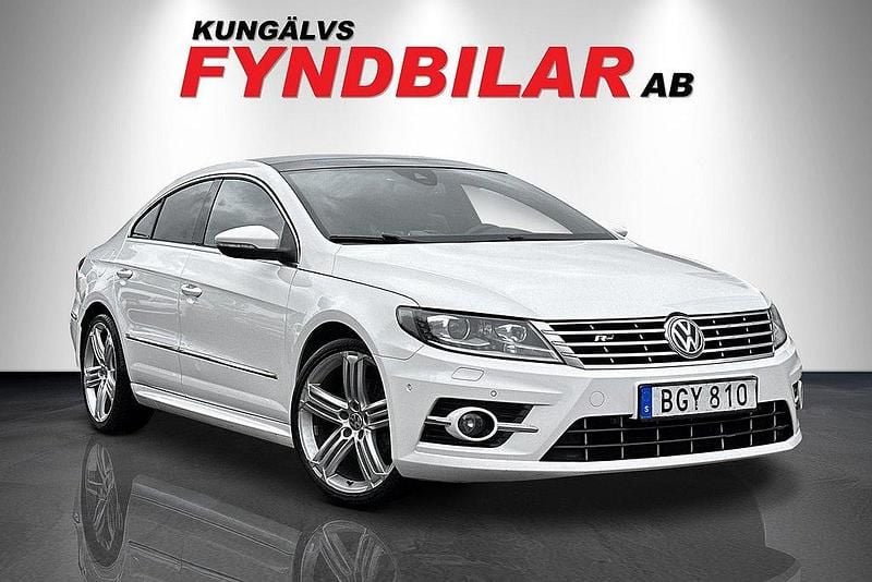 Vit Begagnad 2014 VW CC R-line Sedan | 114 900 kr (Marknadspris) - Bild 1/4