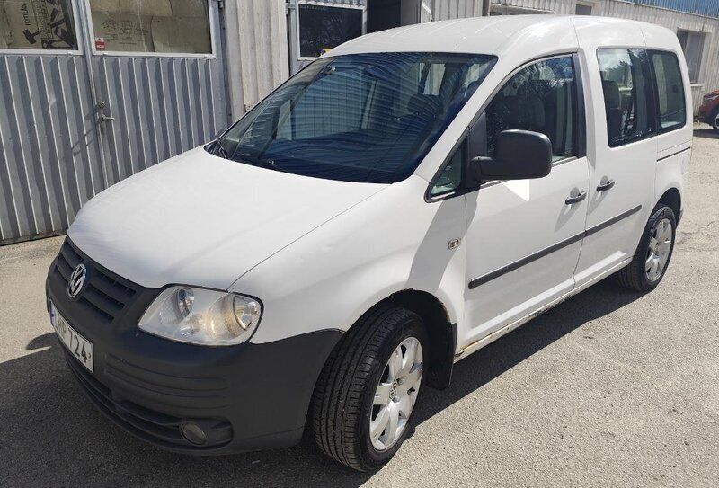 Vit Begagnad 2008 VW Caddy Life Minibuss | 35 000 kr (Marknadspris) - Bild 1/4