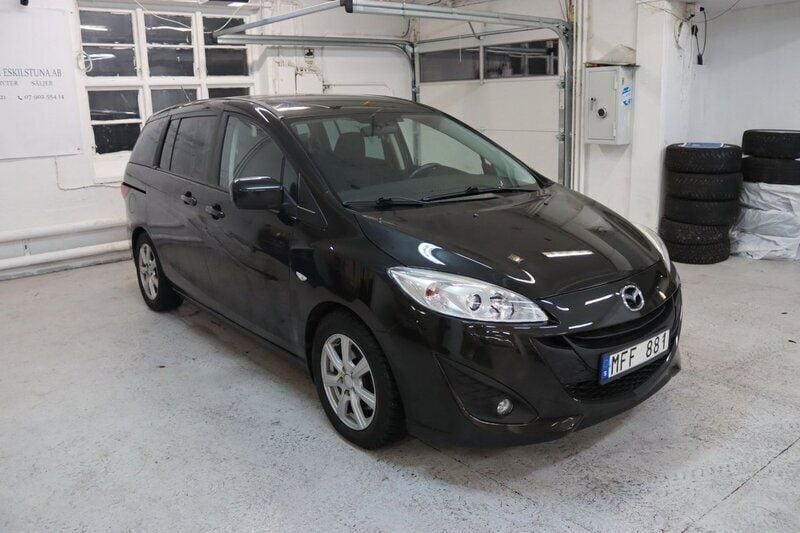 Svart Begagnad 2011 Mazda 5 Minibuss | 109 900 kr (Marknadspris) - Bild 1/4