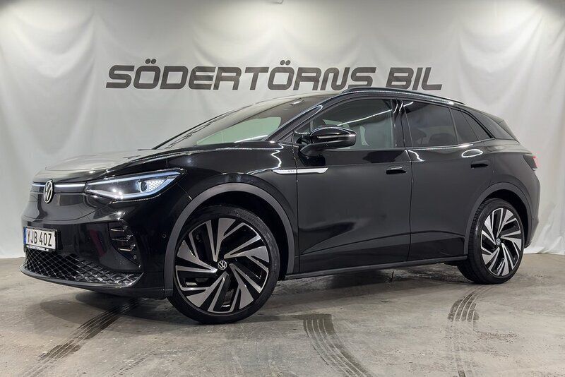 Svart Begagnad 2022 VW ID.4 GTX SUV | 349 900 kr (Superpris) - Bild 1/4