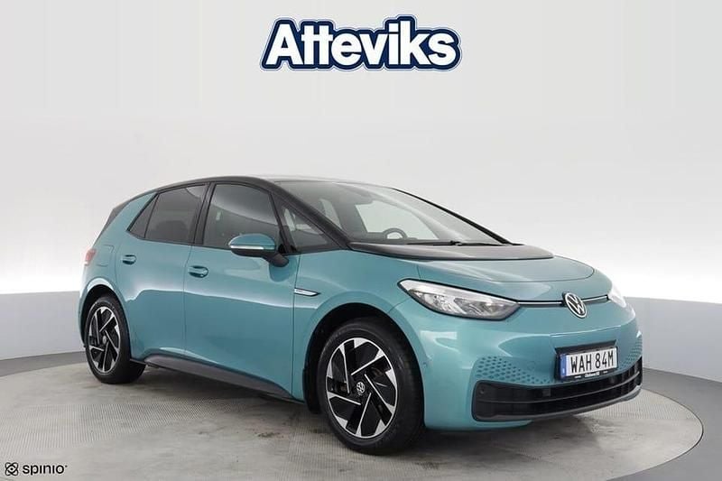Begagnad VW ID.3 Pro Performance 150 kW (204 HK) 2022 Grön Halvkombi