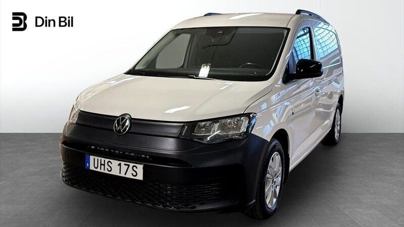 Vit (candy white) Begagnad 2021 VW Caddy Maxi Minibuss | 219 500 kr (Superpris) - Bild 1/4
