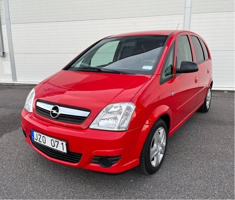 Röd Begagnad 2009 Opel Meriva Minibuss | 25 900 kr (Marknadspris) - Bild 1/4
