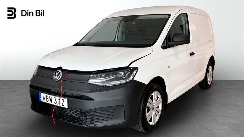 Vit Ny 2025 VW Caddy Minibuss | 396 000 kr (Marknadspris) - Bild 1/4