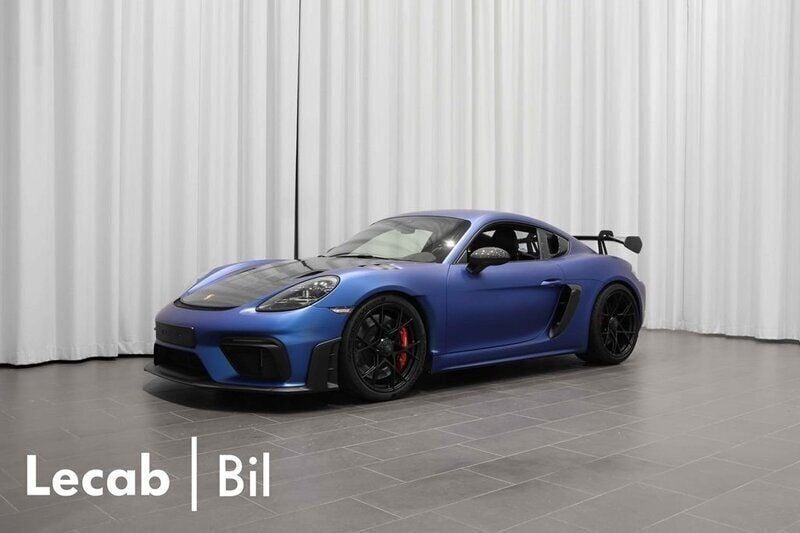 Silver Begagnad 2022 Porsche 718 Cayman GT4 Sportkupé | 1 569 500 kr (Superpris) - Bild 1/4