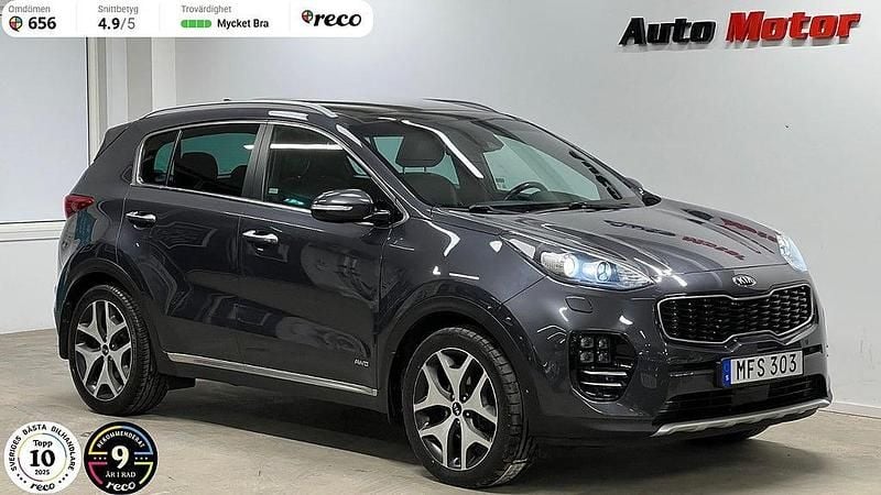 Begagnad Kia Sportage GT-Line 185 HK (136 kW) 2015 Grå SUV