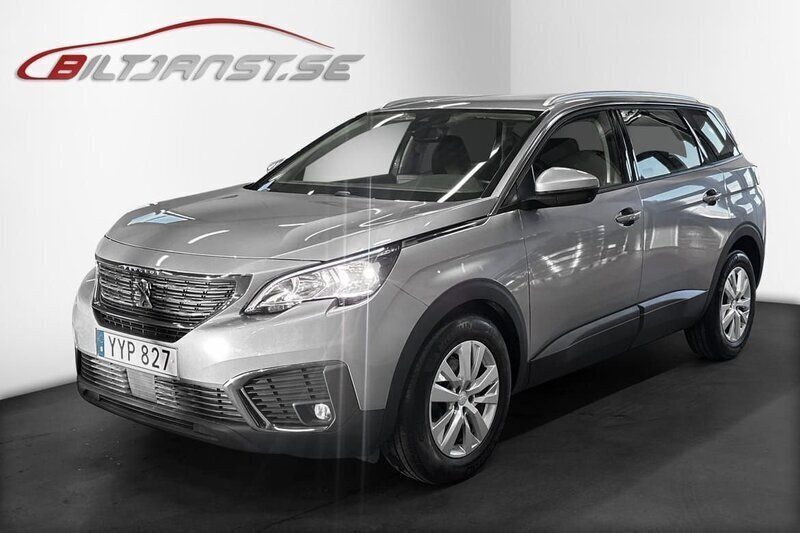 Silver Begagnad 2017 Peugeot 5008 Active Minibuss | 189 500 kr (Marknadspris) - Bild 1/4