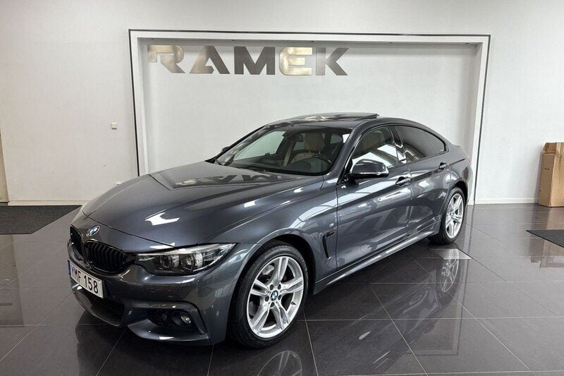 Grå Begagnad 2017 BMW 430 Gran Coupé M Sport Sportkupé | 259 000 kr (Marknadspris) - Bild 1/4