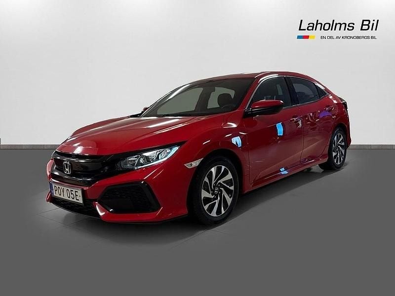 Röd Begagnad 2018 Honda Civic Comfort Halvkombi | 144 900 kr (Marknadspris) - Bild 1/4