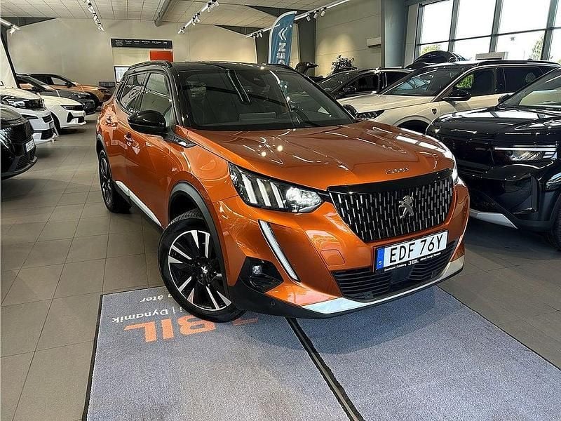 Orange Begagnad 2022 Peugeot 2008 GTi SUV | 229 900 kr (Marknadspris) - Bild 1/3