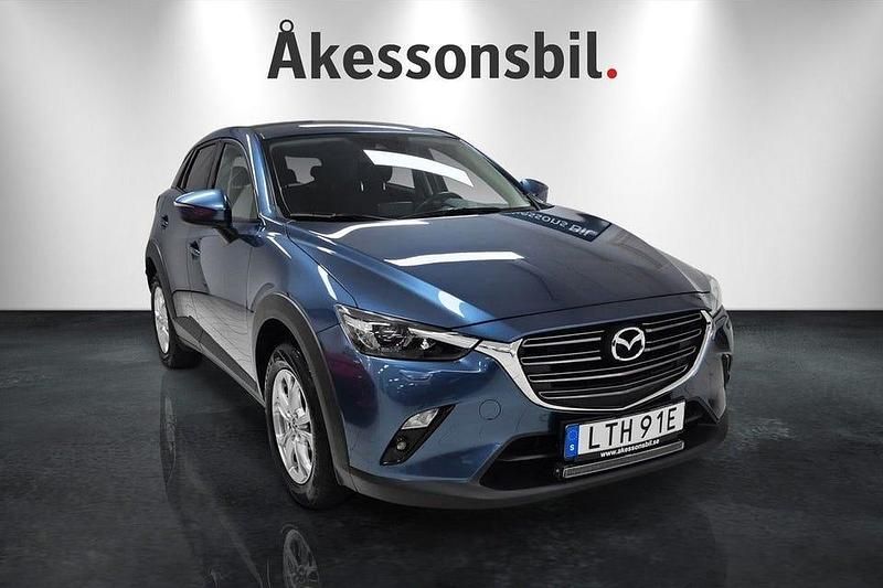 Eternal blue metallic Begagnad 2021 Mazda CX-3 Vision SUV | 229 000 kr (Lite dyr) - Bild 1/4