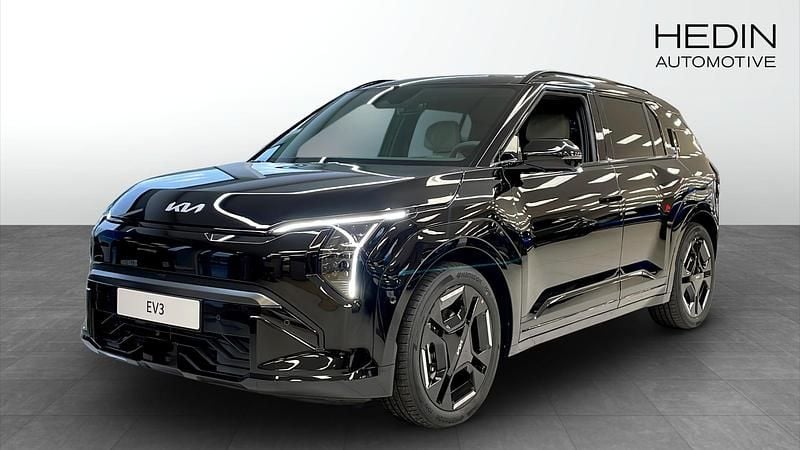 Svart (black) Ny 2025 Kia EV3 GT-Line SUV | 538 930 kr (Marknadspris) - Bild 1/4