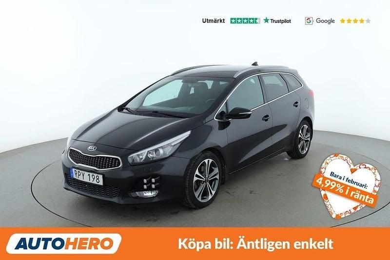 Svart Begagnad 2018 Kia Ceed Sportswagon GT-Line Kombi | 150 000 kr (Marknadspris) - Bild 1/4