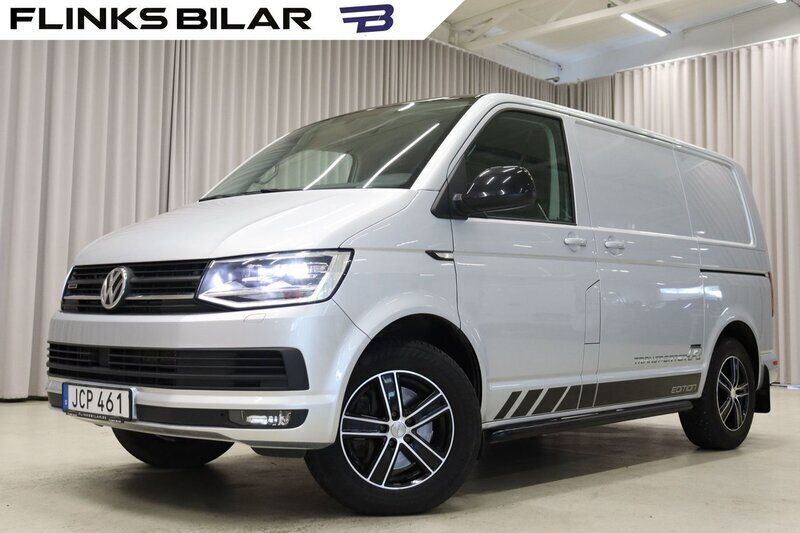 Silver (reflexsilver metallic) Begagnad 2018 VW T6 Edition Van | 289 900 kr (Marknadspris) - Bild 1/4