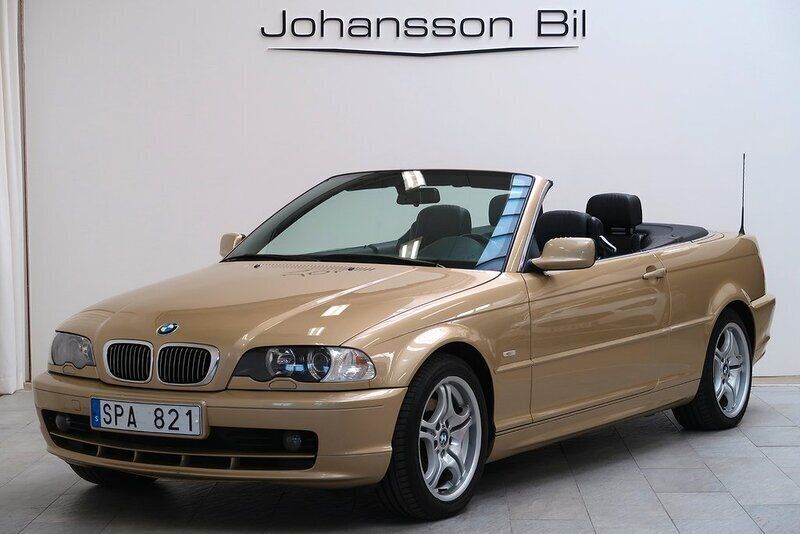Ljusgul Begagnad 2001 BMW 325 Cabriolet Cab | 119 900 kr (Dyr) - Bild 1/4