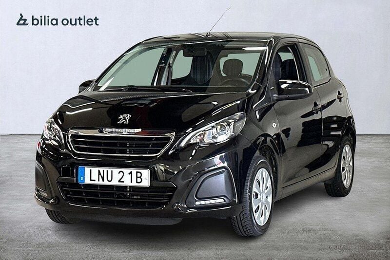 Svart Begagnad 2019 Peugeot 108 Halvkombi | 92 900 kr (Marknadspris) - Bild 1/3