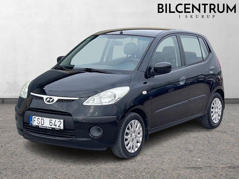 Svart Begagnad 2009 Hyundai i10 Halvkombi | 29 900 kr (Lite dyr) - Bild 1/4