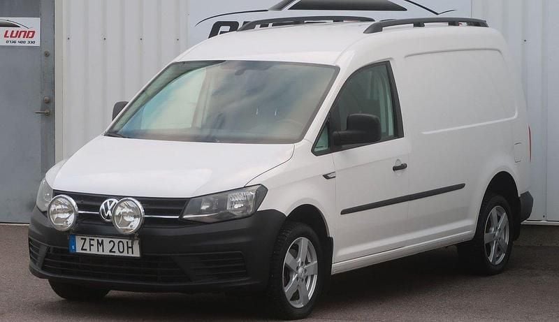 Vit Begagnad 2019 VW Caddy Maxi Minibuss | 169 900 kr (Superpris) - Bild 1/4