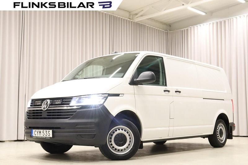 Vit Begagnad 2021 VW T6.1 Van | 369 800 kr (Marknadspris) - Bild 1/4