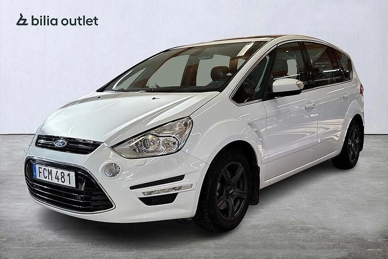 Vit Begagnad 2014 Ford S-MAX Business Edition Minibuss | 59 900 kr (Superpris) - Bild 1/4