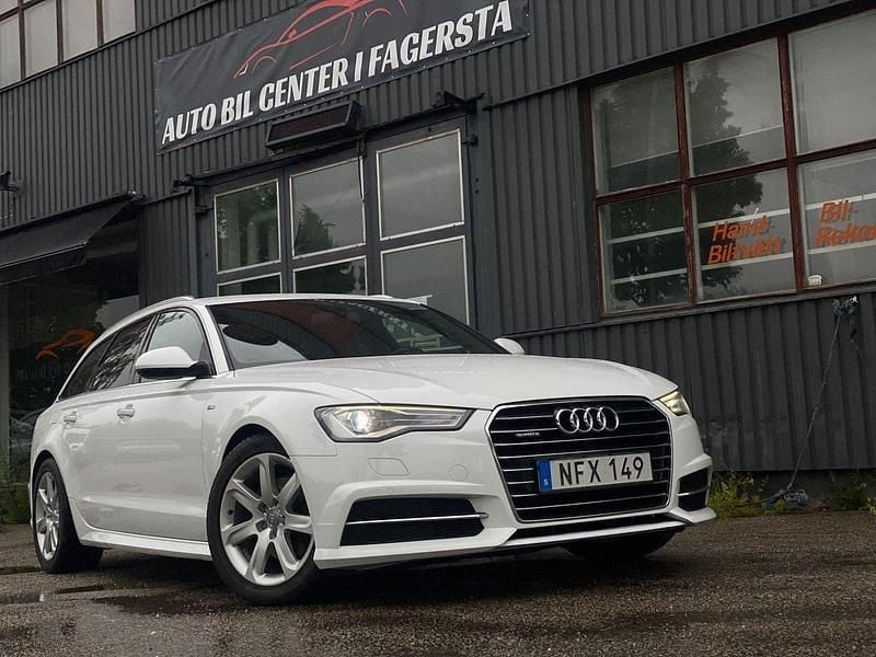 Vit Begagnad 2016 Audi A6 Ambition Kombi | 174 900 kr (Marknadspris) - Bild 1/4