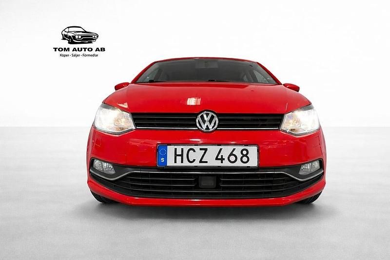 Begagnad VW Polo 90 HK (66 kW) 2016 Röd Halvkombi