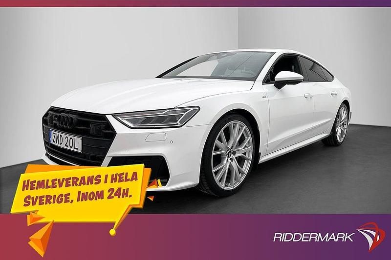 Begagnad Audi A7 S-Line 231 HK (169 kW) 2019 Vit Sedan