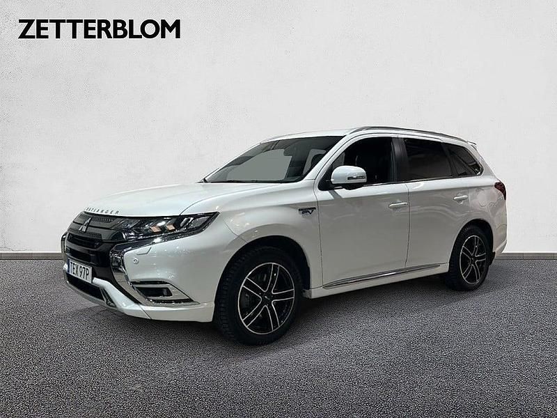 Vit Begagnad 2019 Mitsubishi Outlander P-HEV Kombi | 189 000 kr (Marknadspris) - Bild 1/4