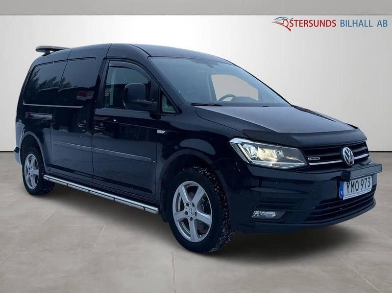 Svart Begagnad 2018 VW Caddy Maxi Minibuss | 184 900 kr (Dyr) - Bild 1/4