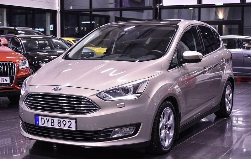 Grå Begagnad 2016 Ford C-MAX Titanium Minibuss | 129 900 kr (Marknadspris) - Bild 1/4