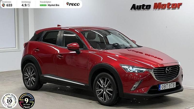 Röd Begagnad 2016 Mazda CX-3 Optimum SUV | 189 900 kr (Marknadspris) - Bild 1/4