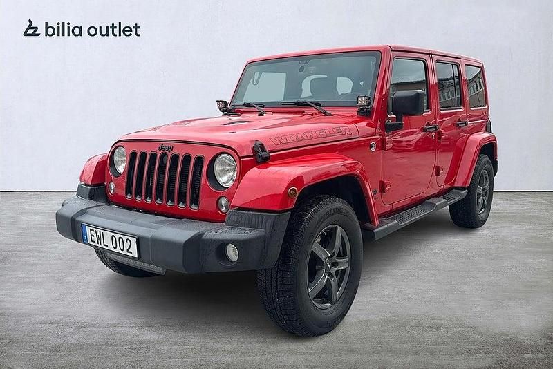 Röd Begagnad 2015 Jeep Wrangler Unlimited SUV | 299 900 kr (Bra pris) - Bild 1/4