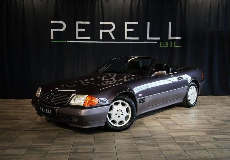 Lila Begagnad 1992 Mercedes SL300 Cab | 199 000 kr - Bild 1/4