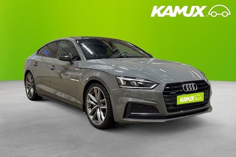 Grå Begagnad 2019 Audi A5 Sportback S-Line Halvkombi | 309 800 kr (Lite dyr) - Bild 1/4