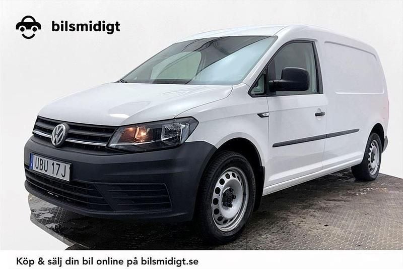Vit Begagnad 2019 VW Caddy Maxi Minibuss | 209 800 kr (Bra pris) - Bild 1/4