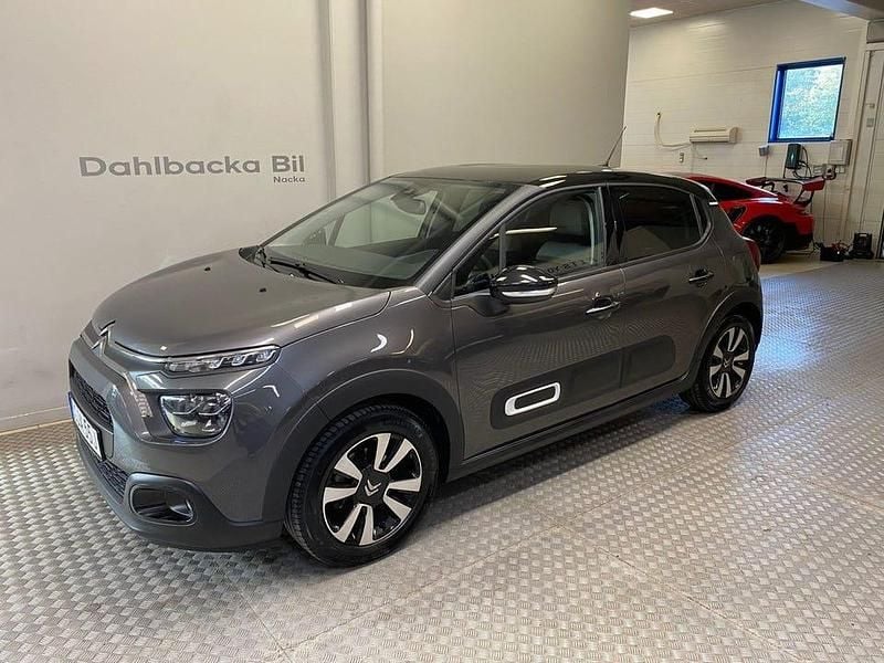 Grå Begagnad 2024 Citroën C3 PureTech Halvkombi | 180 000 kr (Marknadspris) - Bild 1/4