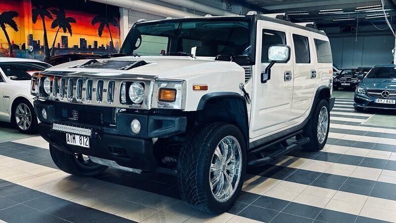 Vit Begagnad 2005 Hummer H2 SUV | 189 700 kr - Bild 1/4